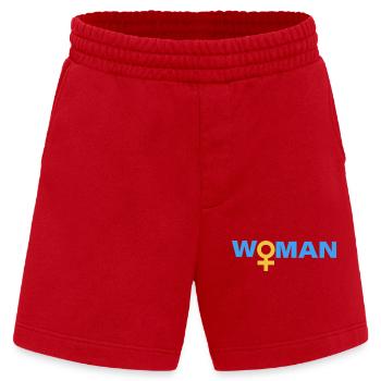 WOMAN - Heavyweight Shorts - made by SPREAD  - Rot - Vorne