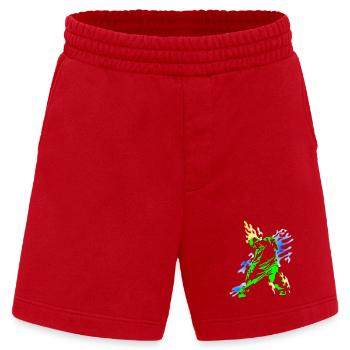 Hip Hop - Heavyweight Shorts - made by SPREAD  - Rot - Vorne
