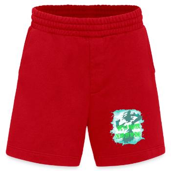 Kämpferin She's a fighter - Heavyweight Shorts - made by SPREAD  - Rot - Vorne