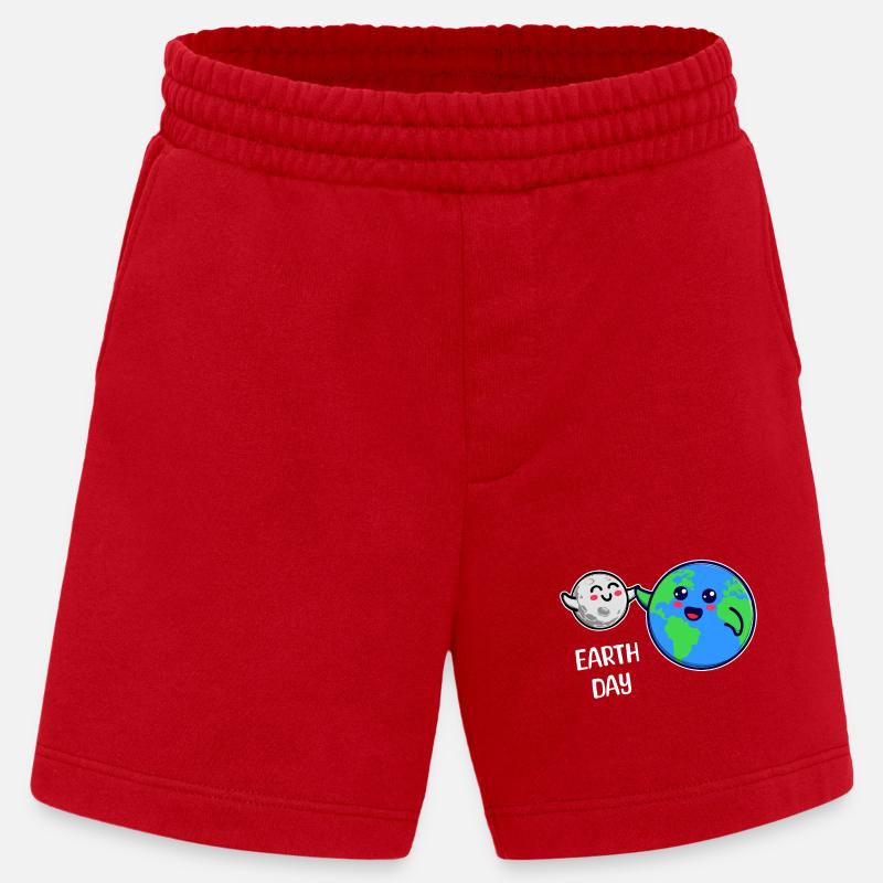 Mutter Erde Umwelt Umweltfreundlich Statement - Heavyweight Shorts - made by SPREAD  - Rot