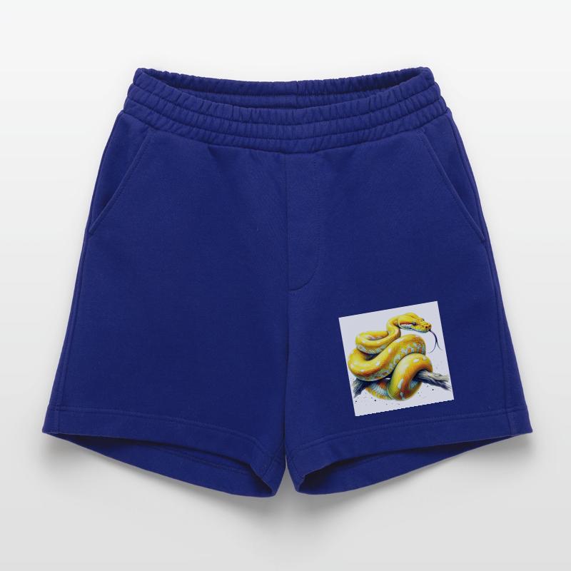 Yellow python Heavyweight Shorts - made by SPREAD 