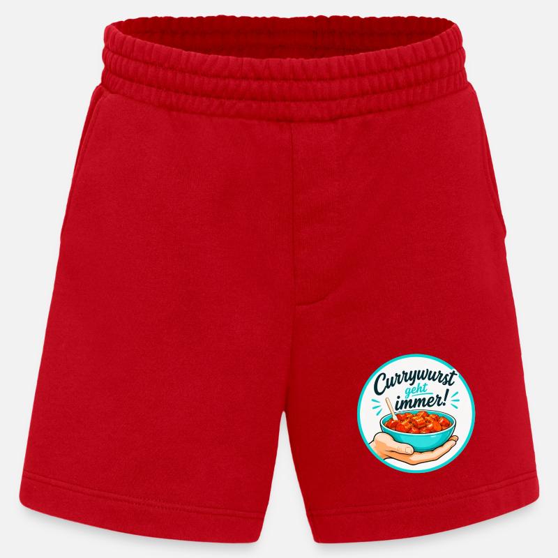 Currywurstesser1 - Heavyweight Shorts - made by SPREAD - Rot