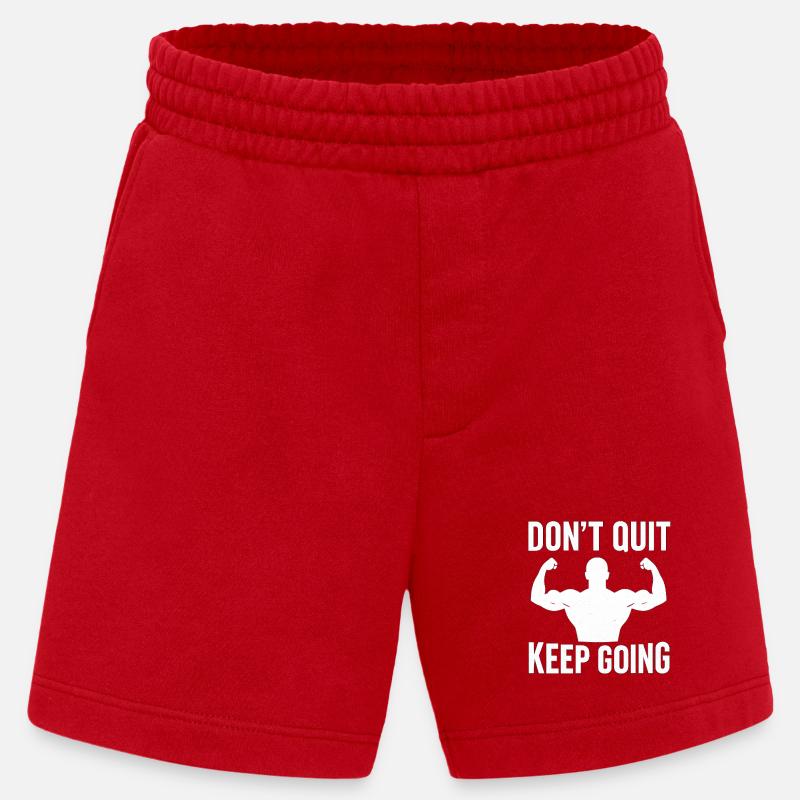 Dont Quit, Keep Going  - Heavyweight Shorts - made by SPREAD  - Rot