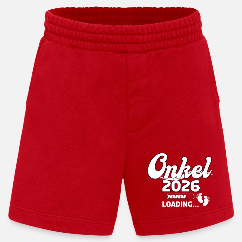 Uncle 2026 Loading Design - Heavyweight Shorts - made by SPREAD  - red
