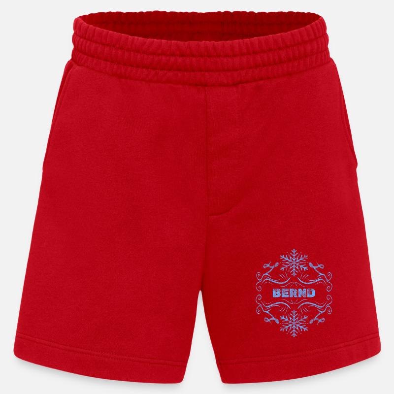 Bernd comme prénom - Short bio épais fabriqué en UE - rouge