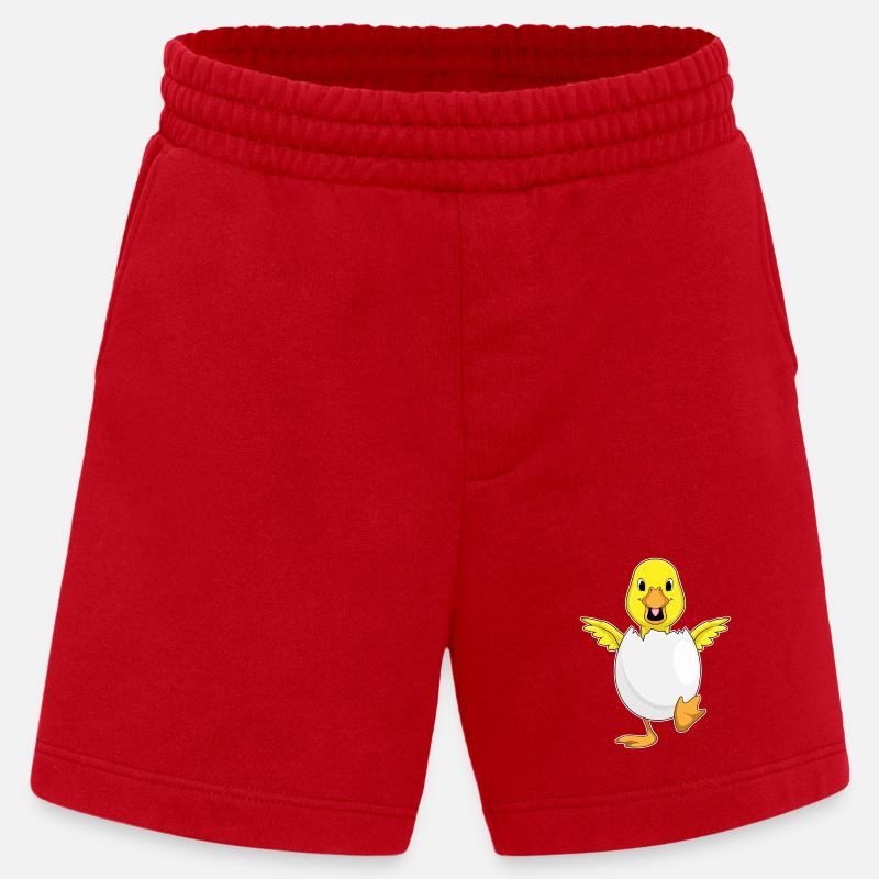 Duck Eggshell - Heavyweight Shorts - made by SPREAD - red