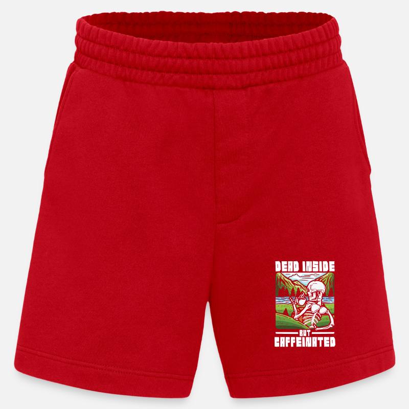 Dead inside but caffeinated - Heavyweight Shorts - made by SPREAD  - Rot