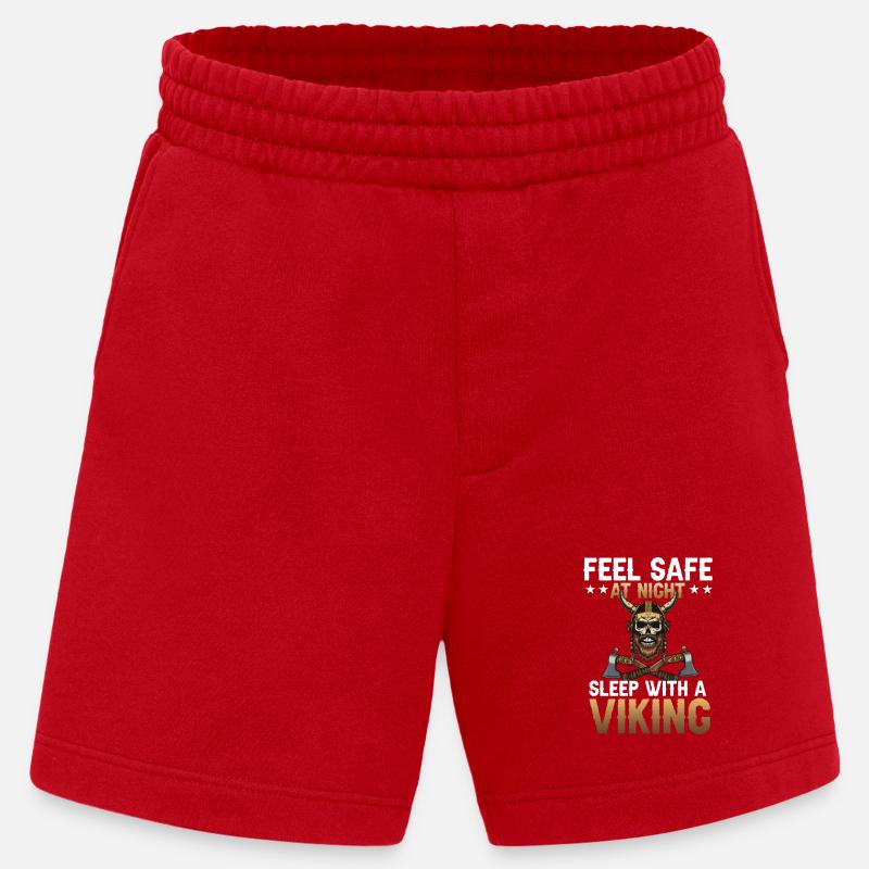 Schlaf mit einem Wikinger - Heavyweight Shorts - made by SPREAD  - Rot