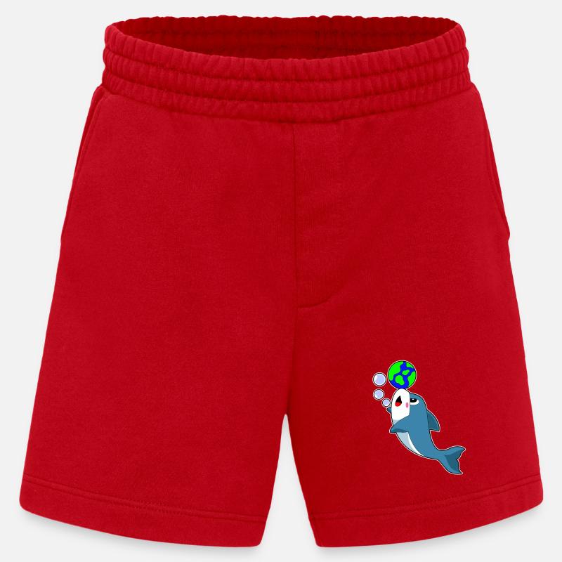 Delfin Erde - Heavyweight Shorts - made by SPREAD  - Rot