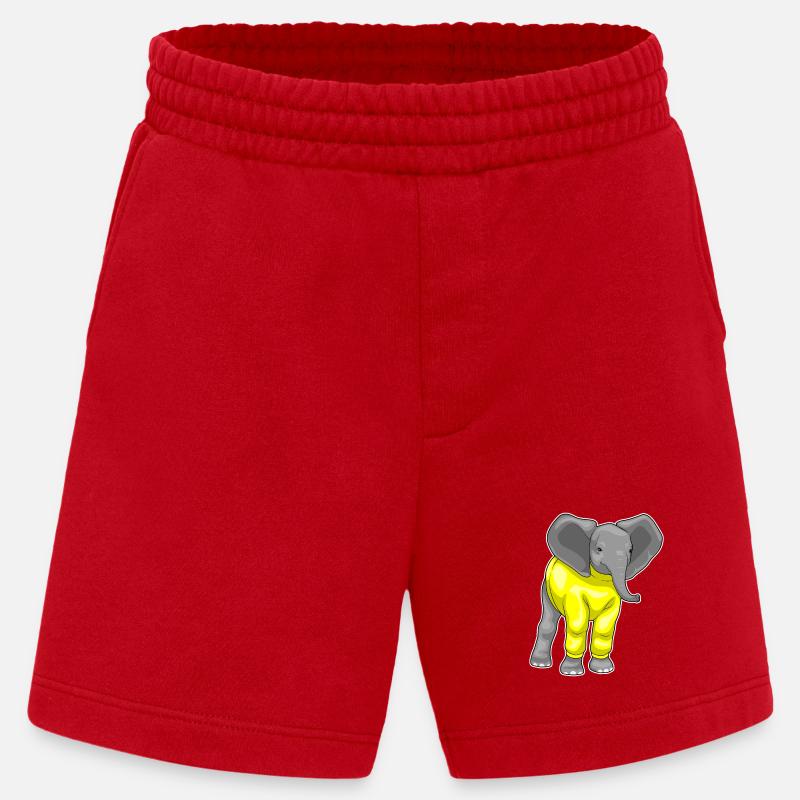 Elefant Winter Pullover - Heavyweight Shorts - made by SPREAD - Rot