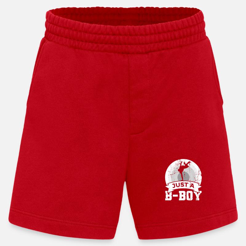 Nur ein B Boy - Heavyweight Shorts - made by SPREAD  - Rot