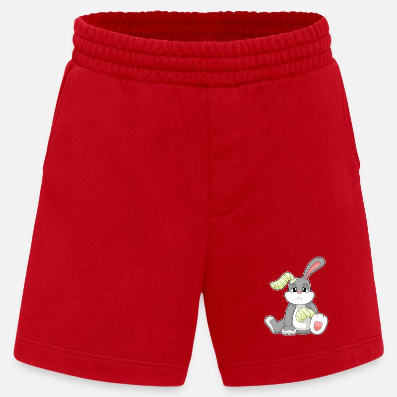Rabbit Bandage - Heavyweight Shorts - made by SPREAD - red