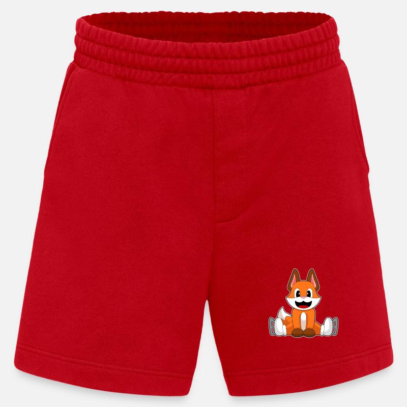 Fuchs Eislaufen Schlittschuhe - Heavyweight Shorts - made by SPREAD  - Rot