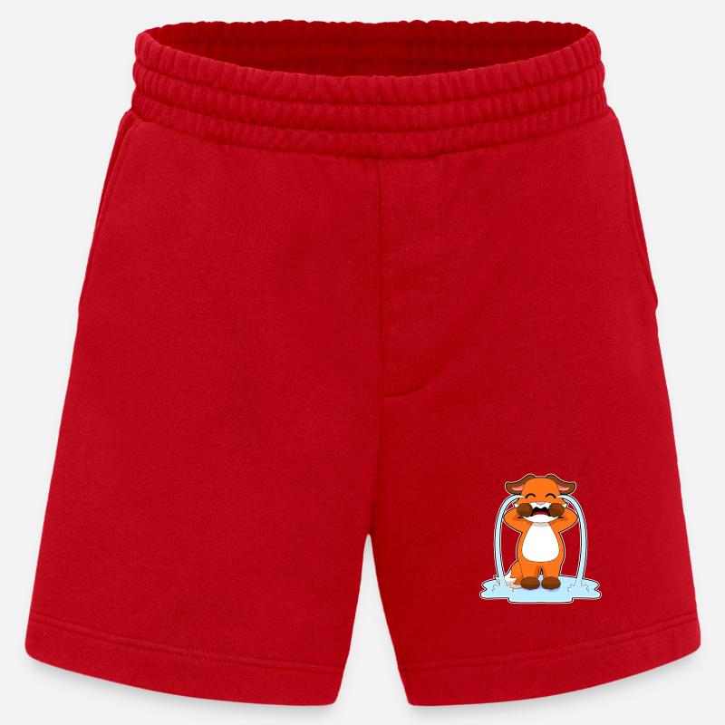 Fuchs weint - Heavyweight Shorts - made by SPREAD - Rot