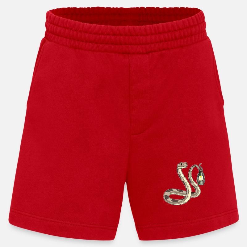 Snake Lantern - Heavyweight Shorts - made by SPREAD - red