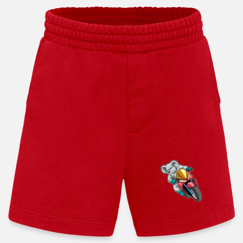 Koala Motorroller - Heavyweight Shorts - made by SPREAD  - Rot