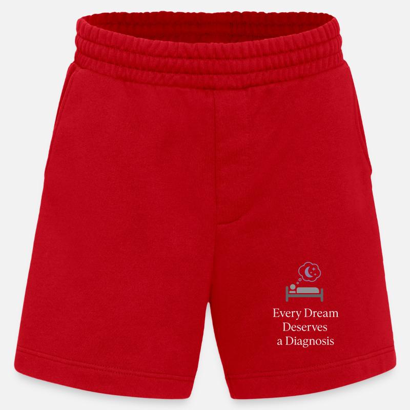 Sleep Technologist Polysomnographic Tech Rpsgt - Heavyweight Shorts - made by SPREAD - red