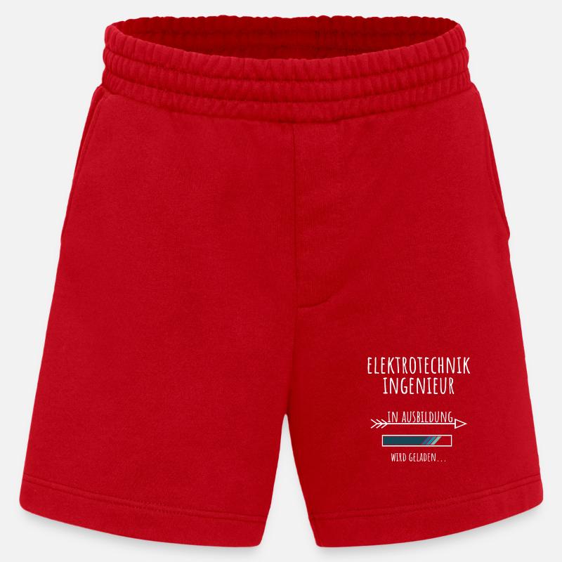 Electrical Engineering Studies Profession Education - Heavyweight Shorts - made by SPREAD  - red