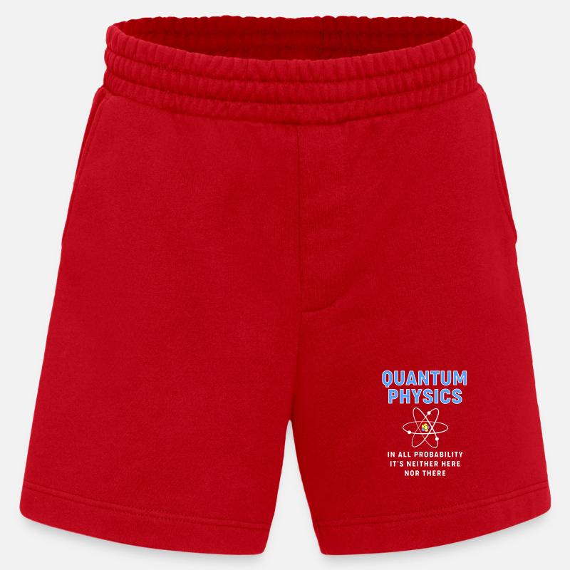 Quantum Physics Quantum Physics - Heavyweight Shorts - made by SPREAD  - red