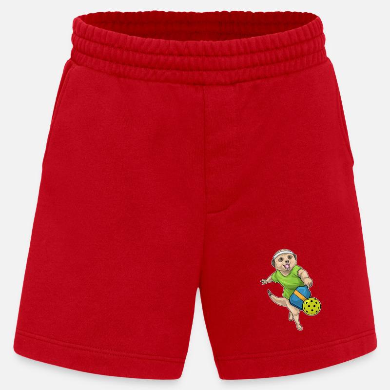 Erdmännchen Pickleball - Heavyweight Shorts - made by SPREAD  - Rot