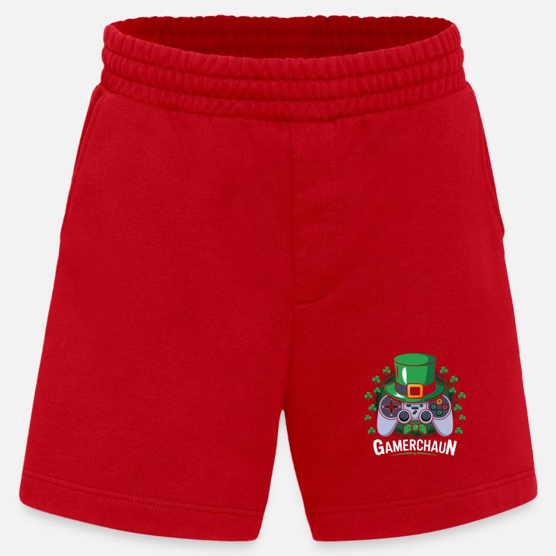 GameChaun Leprechaun Controller Motiv - Heavyweight Shorts - made by SPREAD  - Rot