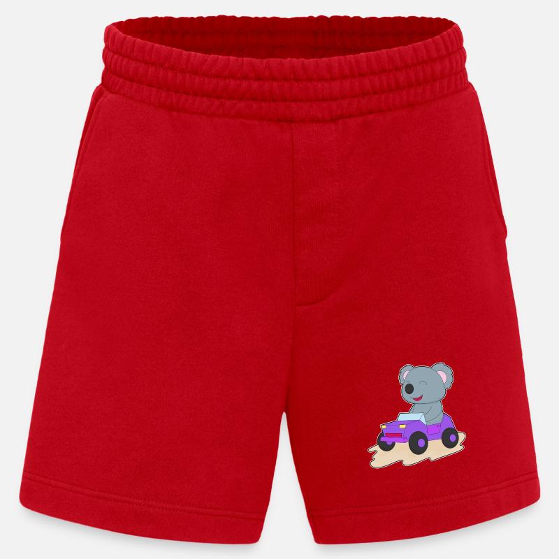 Koala Auto - Heavyweight Shorts - made by SPREAD - Rot