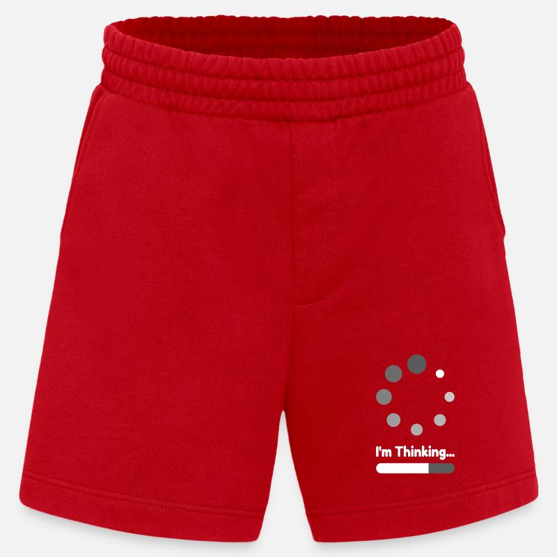 I'm Thinking Loading Progress - Heavyweight Shorts - made by SPREAD  - red