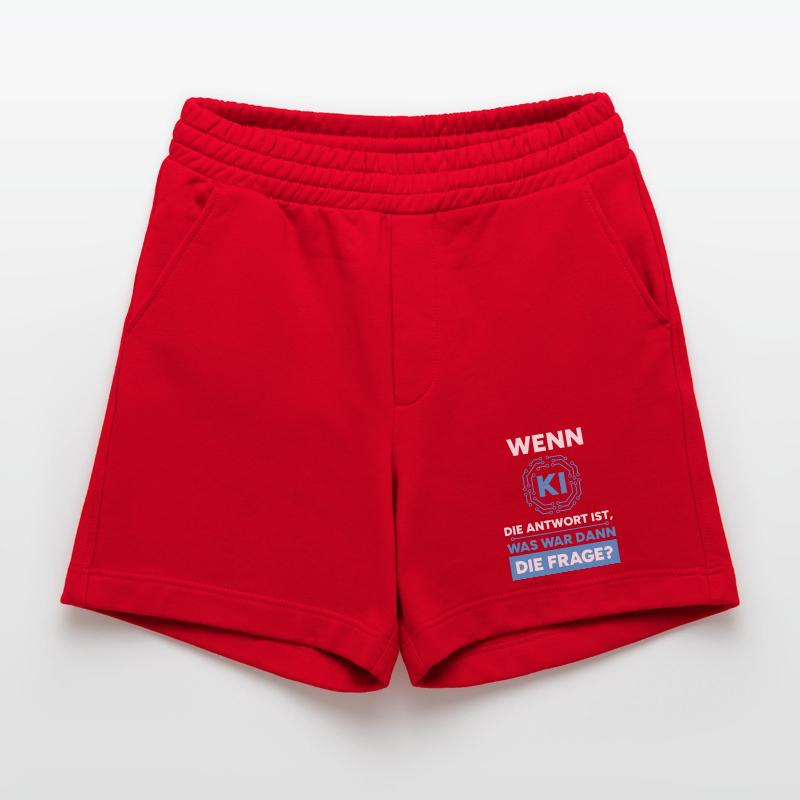 Artificial Intelligence Question Answer Saying Heavyweight Shorts - made by SPREAD 