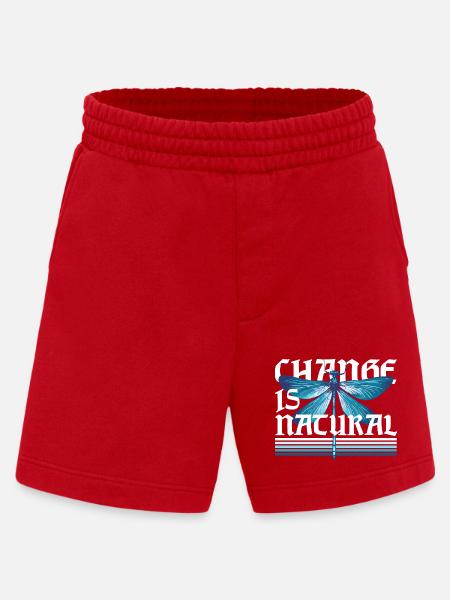 Libelle Libellen Change Is Natural - Heavyweight Shorts - made by SPREAD - Rot