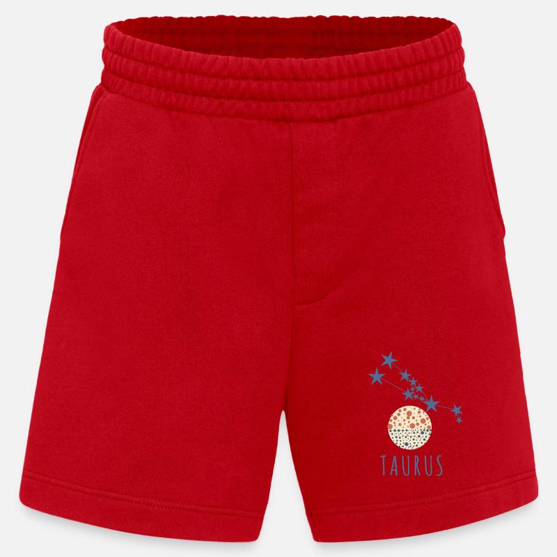 Das Sternbild Stier - Heavyweight Shorts - made by SPREAD  - Rot