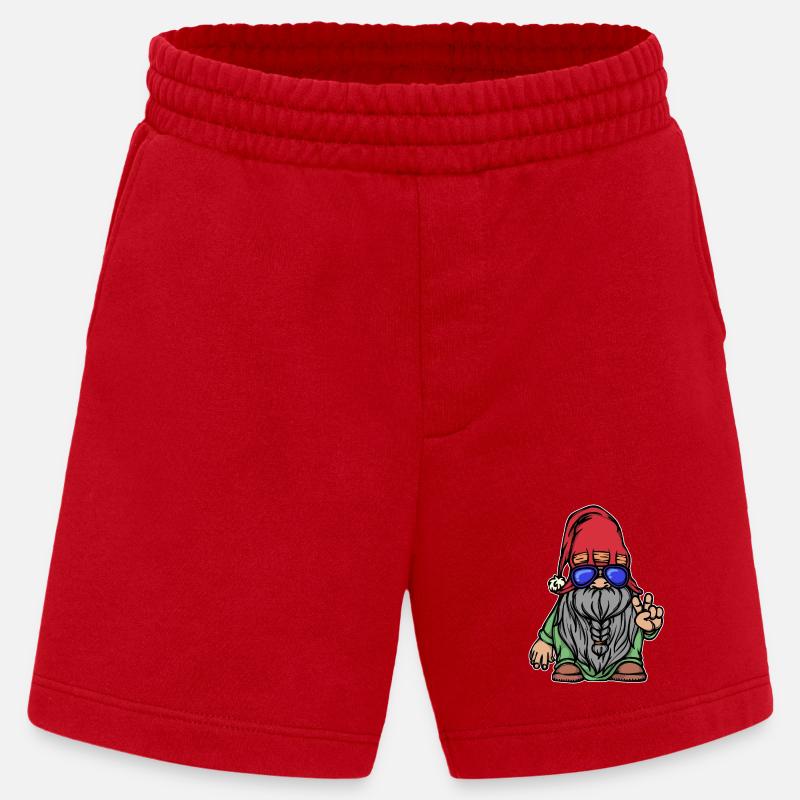 Bartfrisur Bart Bartwuchs Männlichkeit Bartträger - Heavyweight Shorts - made by SPREAD  - Rot