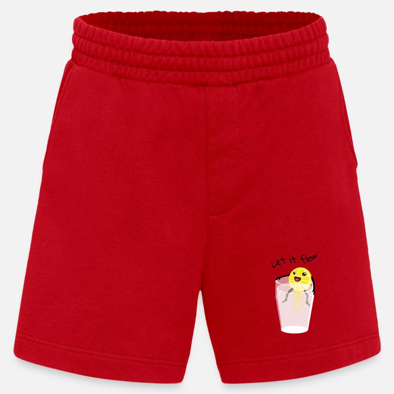 Let-it-flow - Heavyweight Shorts - made by SPREAD - Rot