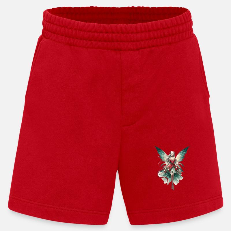 Weihnachts - Fee - Heavyweight Shorts - made by SPREAD - Rot
