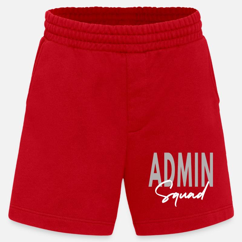 Admin Squad Assistent Teamadministrator - Heavyweight Shorts - made by SPREAD  - Rot