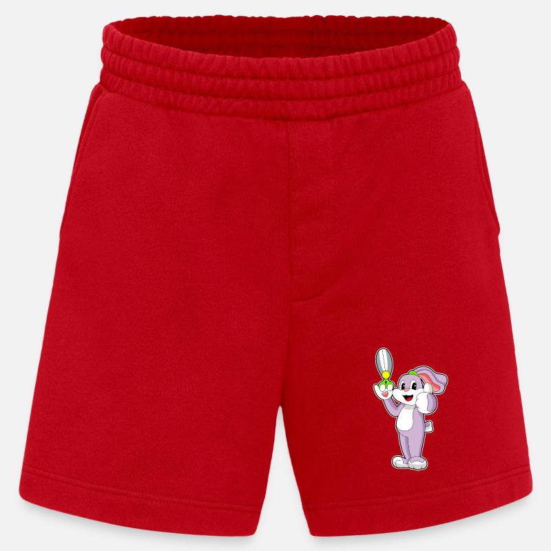Ciseaux de coiffeur lapin - Short bio épais fabriqué en UE - rouge