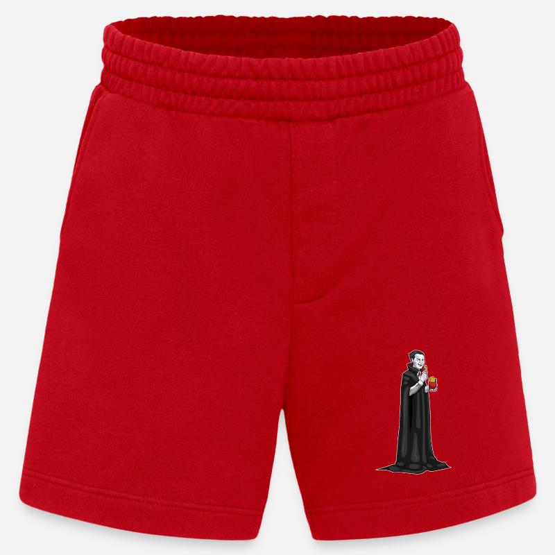 Frites d’Halloween vampire - Short bio épais fabriqué en UE - rouge