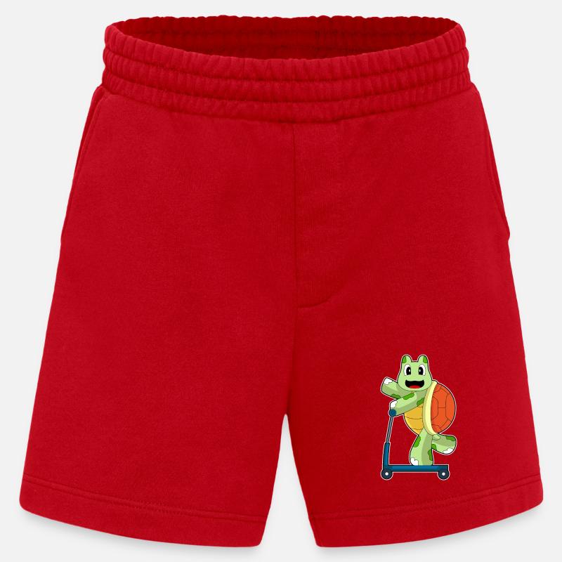 Turtle Roller - Short bio épais fabriqué en UE - rouge