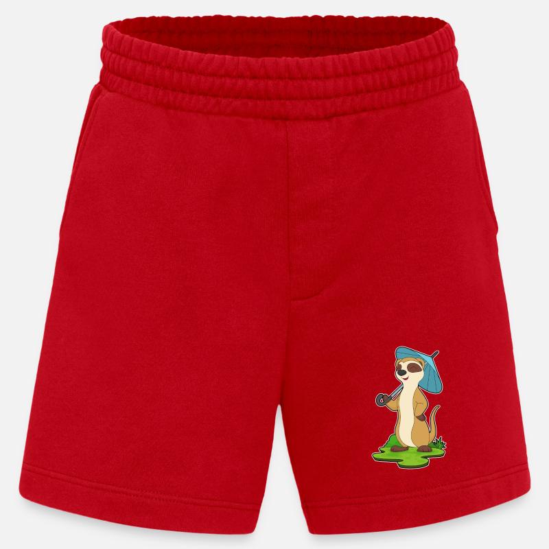 Parapluie Suricate - Short bio épais fabriqué en UE - rouge