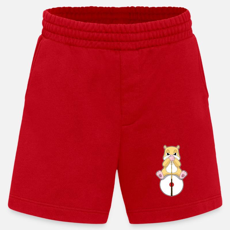 Hamster Billiard Queue Sport - Heavyweight Shorts - made by SPREAD  - Rot