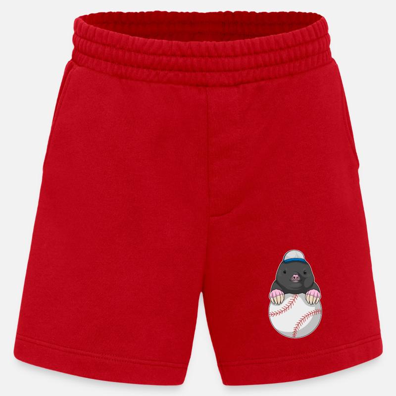Mole Cap Baseball - Short bio épais fabriqué en UE - rouge