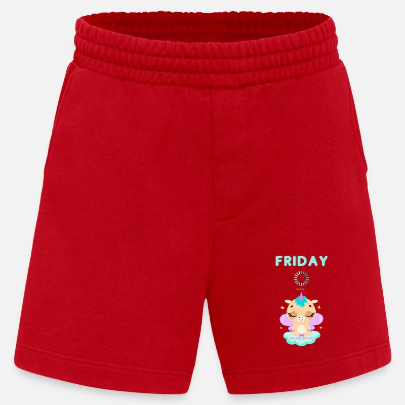 Friday loading, you only live once,Weekend - Heavyweight Shorts - made by SPREAD  - Rot
