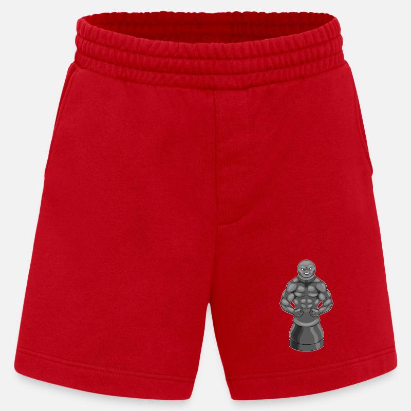 Schachfigur Bauer Schach Krieger - Heavyweight Shorts - made by SPREAD  - Rot