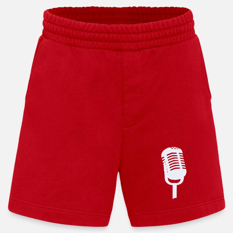 Mikrofon - Heavyweight Shorts - made by SPREAD  - Rot