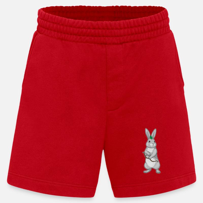 Hase Bogenschütze Bogen - Heavyweight Shorts - made by SPREAD  - Rot