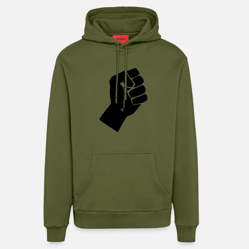 Faust - Organic Relaxed Hoodie Made in EU - MOSS GREEN