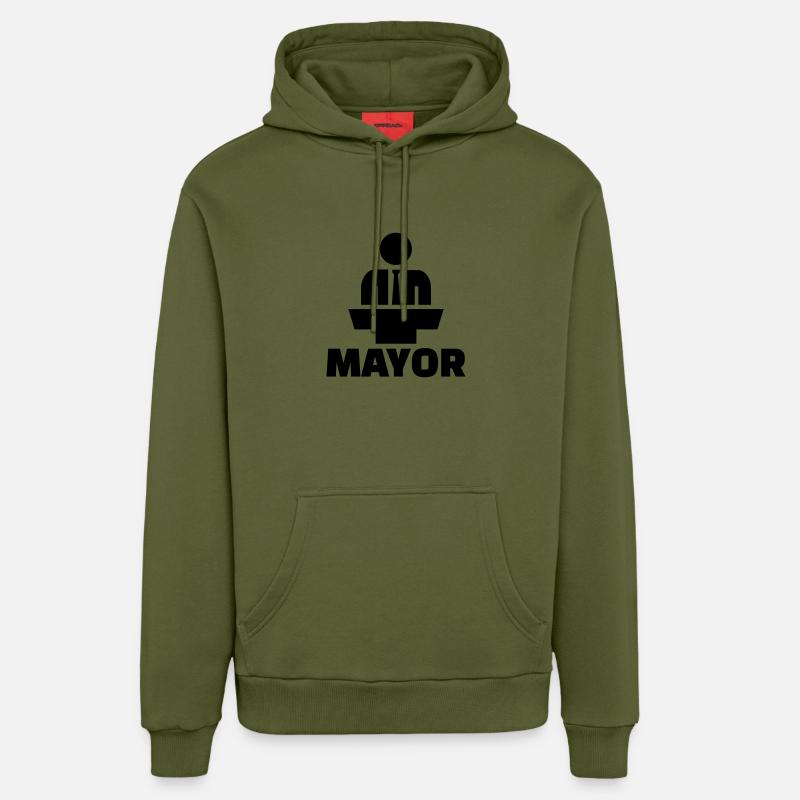 Mayor - Sweat à capuche bio décontracté fabriqué en UE - MOSS GREEN