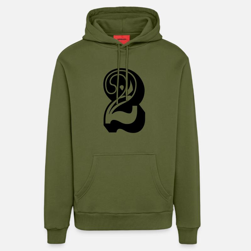 2 - Sweat à capuche bio décontracté fabriqué en UE - MOSS GREEN