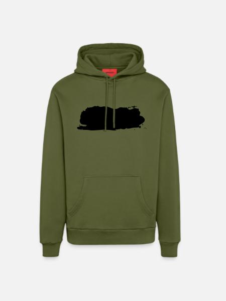 Klecks - Organic Relaxed Hoodie Made in EU - MOSS GREEN