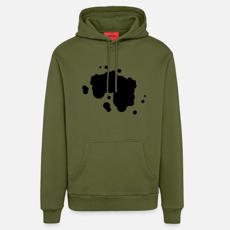 schmutz__f1 - Sweat à capuche bio décontracté fabriqué en UE - MOSS GREEN