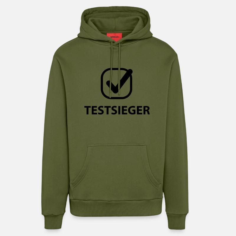 Test de Sieger Design - Sweat à capuche bio décontracté fabriqué en UE - MOSS GREEN